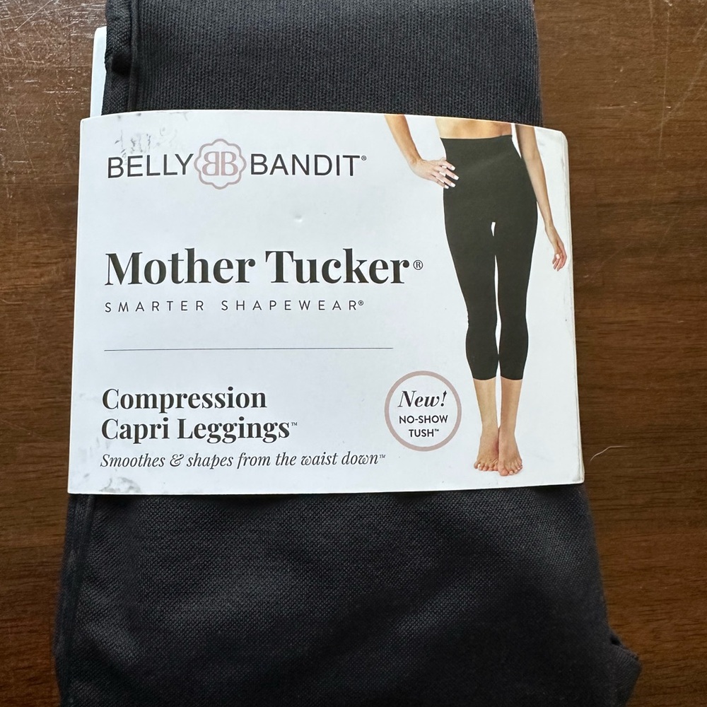 Belly Bandit Black Compression Capri Leggings